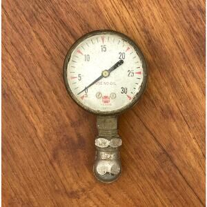 Vintage Brass Pressure Gauge 30 PSI U.S. Gauge UNTESTED READ